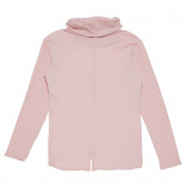 Bluză polo pentru fete, roz prăfuit Idexe 152060 4