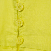 Rochie din bumbac pentru fete, galbenă Benetton 152118 3