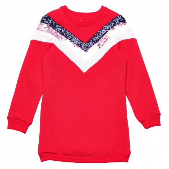 Bluză cu mânecă lungă pentru fete, roșie Trybeyond 152121 