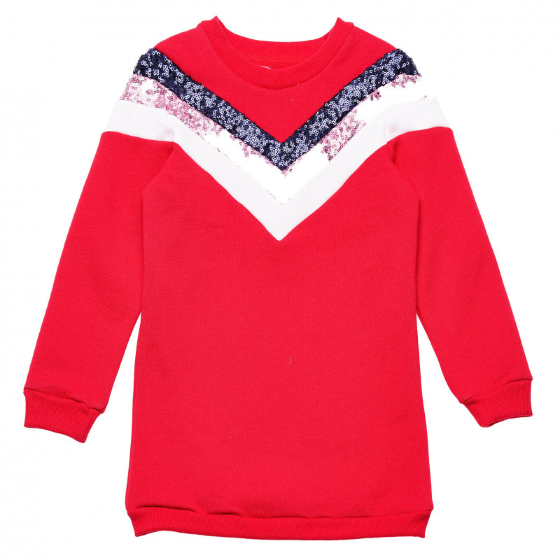 Bluză cu mânecă lungă pentru fete, roșie  152121