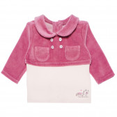Bluză confortabilă pentru fete, roz Idexe 152156 
