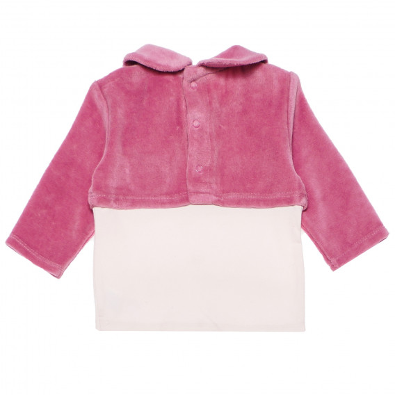 Bluză confortabilă pentru fete, roz Idexe 152157 2