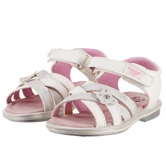 Sandale pentru fete, de culoare albă Beppi 152178 