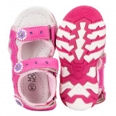Sandale pentru fete, cu flori mici, roz Mack Tack 152250 3