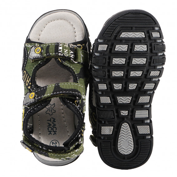 Sandale pentru băieți, de culoare verde Mack Tack 152253 3