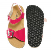 Sandale cu talpa anatomică pentru fete, roșu Little Marcel 152271 3
