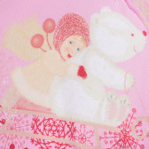 Căciulă roz cu șnururi pentru fete TUTU 152302 4