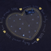Bluză albastră de copii cu inimă Chicco 152330 3