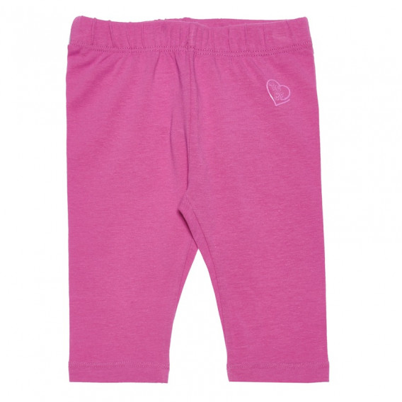 Pantaloni scurți roz cu inscripție pentru fete Chicco 152338 