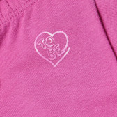 Pantaloni scurți roz cu inscripție pentru fete Chicco 152340 3