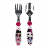 Set lingură și furculiță pentru fete, metal - LOL Surprise LOL 152490 3