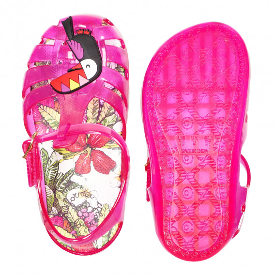 Sandale din silicon pentru fete, roz Colors Of California 152530 3
