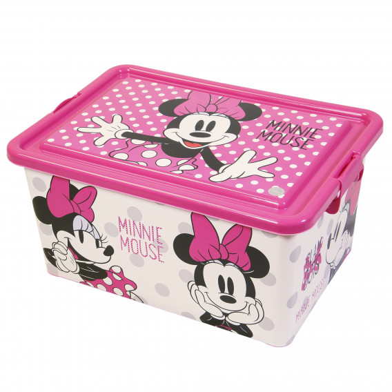 Cutie de depozitare Minnie Mouse - Buline, 23 litri Minnie Mouse 153148 