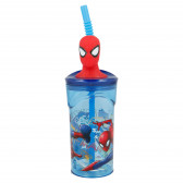 Pahar cu figura 3D Spiderman Graffiti, 360 ml Spiderman 153162 