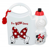 Cutie pentru alimente și set de sticle sport 400 ml Fa-bow-lous Minnie Mouse 153311 