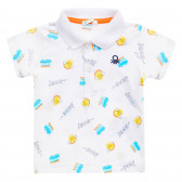 Bluză pentru bebeluși din bumbac, albă Benetton 153375 