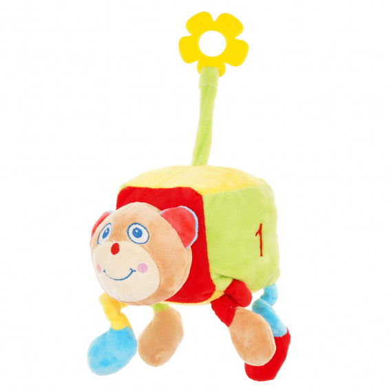 Cub de pluș, pentru bebeluși, cu vibrație și sunet, 18 cm Amek toys 153440 3