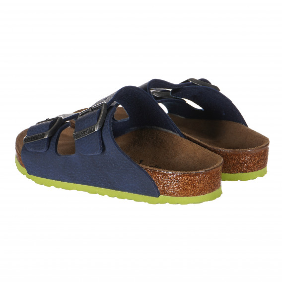 Papuci cu cataramă, albastru Birkenstock 153642 3
