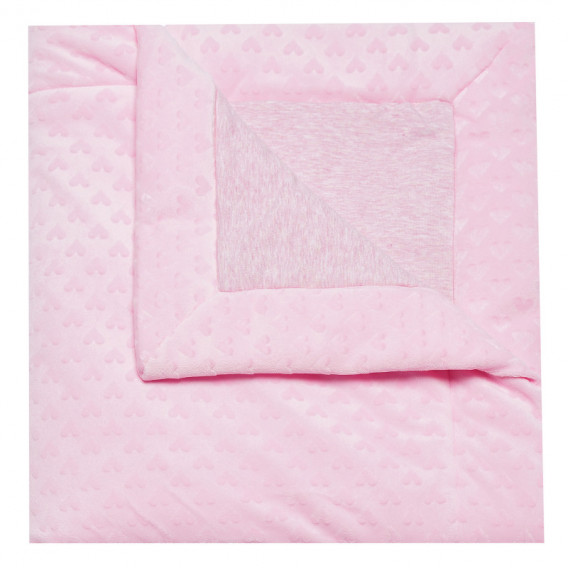 Pătură cu inimi în relief pentru fete, roz TUTU 153700 