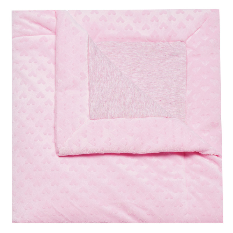 Pătură cu inimi în relief pentru fete, roz  153700