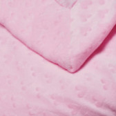 Pătură cu inimi în relief pentru fete, roz TUTU 153701 2