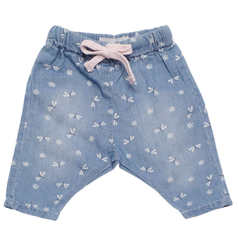 Pantaloni scurți din bumbac cu imprimeu fluture pentru bebeluși  153812