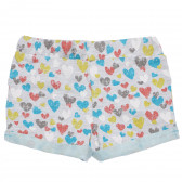 Pantaloni scurți pentru bebeluși, cu imprimeu inimioare Boboli 153825 2