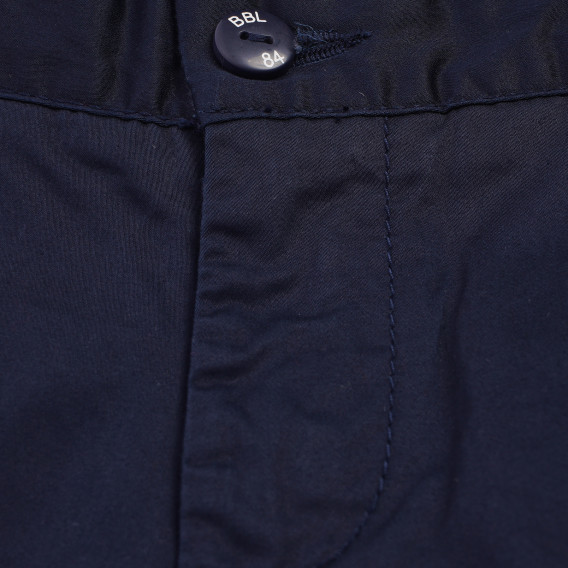 Pantaloni scurți cu buzunare decorative pentru băieți, albastru închis Boboli 153830 3