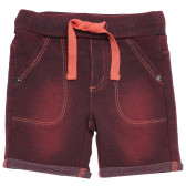 Pantaloni scurți cu efect purtat pentru fetițe, roșu Boboli 153883 