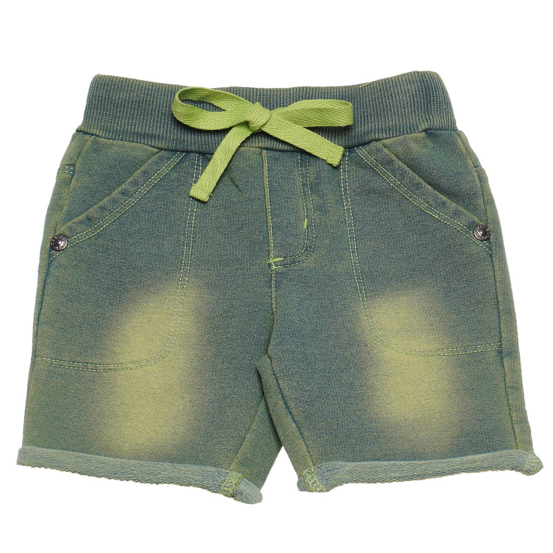 Pantaloni scurți cu efect purtat pentru bebeluși, verde  153887