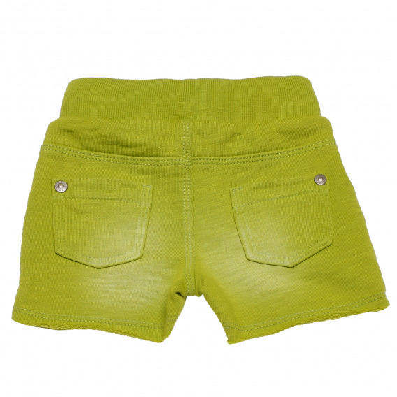 Pantaloni scurți de bumbac pentru bebeluși, verde Boboli 153892 2