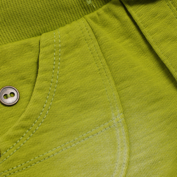 Pantaloni scurți de bumbac pentru bebeluși, verde Boboli 153894 4