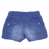 Pantaloni scurți din bumbac cu efect purtat, pentru băieți, albastru Boboli 153907 2