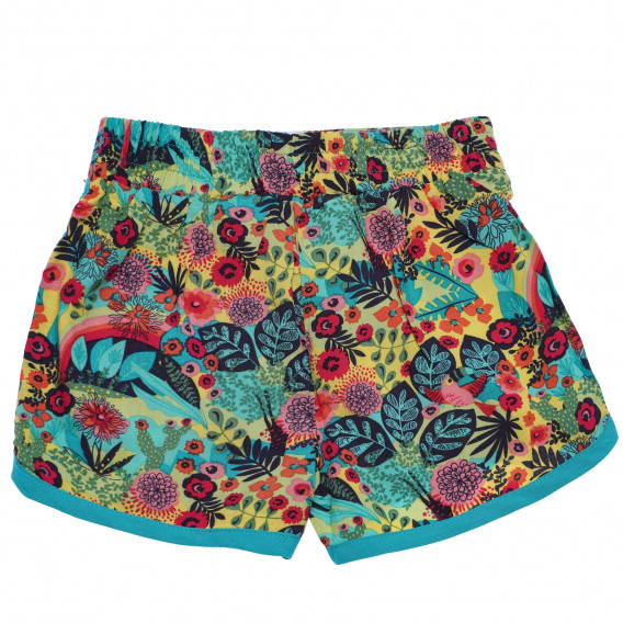 Pantaloni scurți cu imprimeu floral pentru fete, multicolori Boboli 153944 2