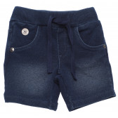 Pantaloni scurți de jeans pentru bebeluși, albastru închis Boboli 153965 