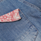 Jeans cu efect purtat pentru fete, albastru Boboli 154011 4