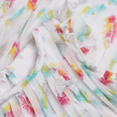 Rochie plisată cu imprimeu colorat pentru fete Boboli 154114 3