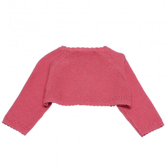 Cardigan de bumbac cu fundiță, pentru fetițe, roz Boboli 154325 2