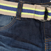 Jeans cu curea în dungi pentru băieți, albastru Tape a l'oeil 154396 2