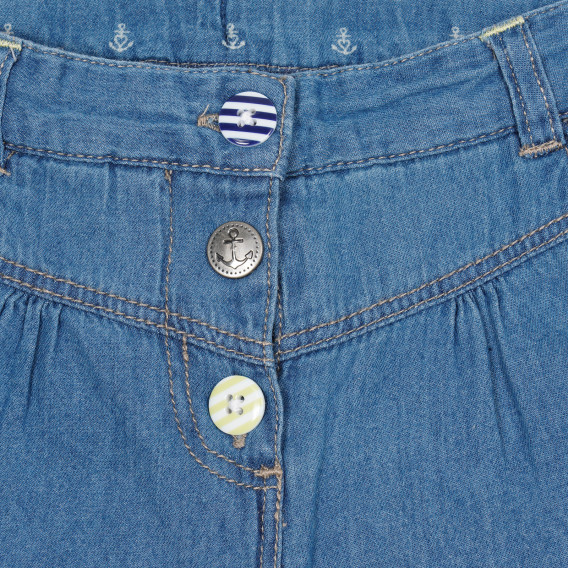 Jeans cu trei nasturi pentru fete, albastru Tape a l'oeil 154513 2