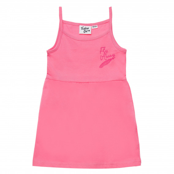Rochie roz din bumbac pentru fete - Zboară departe Fashion Girl 154633 