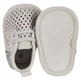 Papucei pentru copii cu găuri și șireturi decorative, bej Boboli 154768 6