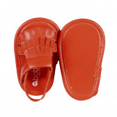 Sandale cu franjuri pentru fetițe, roșii Boboli 154774 3