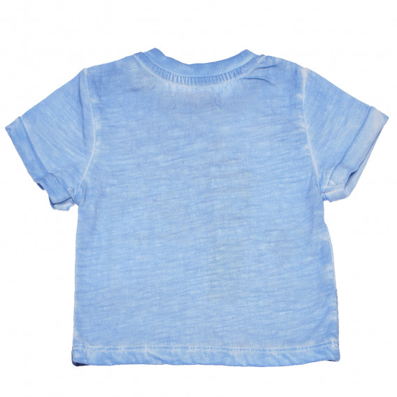 Tricou albastru, de bumbac, pentru băieți - California Boboli 154923 2