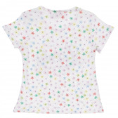 Tricou din bumbac cu imprimeu floral și logo pentru bebeluși Boboli 154927 2