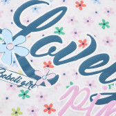 Tricou din bumbac cu imprimeu floral și logo pentru bebeluși Boboli 154928 3