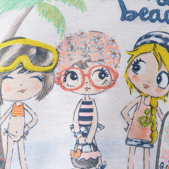 Bluză de bumbac pentru bebeluși - Soare și plajă Boboli 155012 4