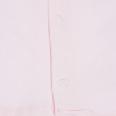 Bluză roz de bumbac pentru fetițe - Păstrați-vă calmul Boboli 155019 3