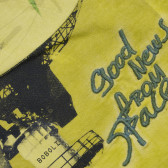 Tricou din bumbac cu imprimeu pentru băieți, galben Boboli 155035 3