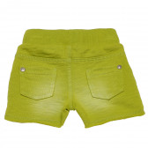 Pantaloni scurți de bumbac pentru bebeluși, verde Boboli 155054 6